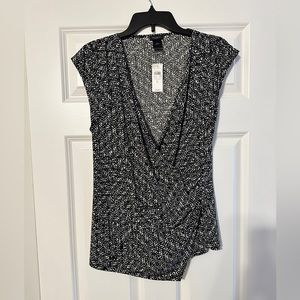 Ann Talyor Dhort Sleeve Blouse